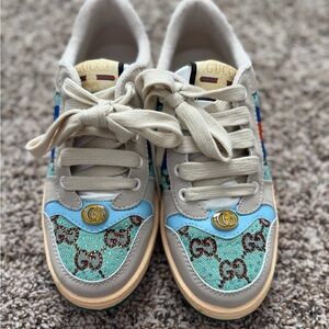 Crysral-embellished GG Screener sneakers